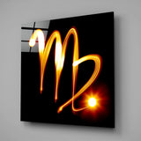 Horoscopes - Virgo Glass Wall Art