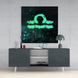 Horoscopes - Libra Glass Wall Art