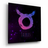 Arte de pared de vidrio de Oroscopi - Taurus