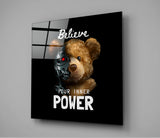 Inner Power Glass Wall Art