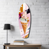 Icecream Dream Glass Wall Art