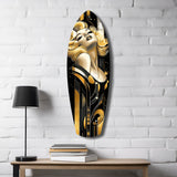 Golden Marilyn Monroe Glass Wall Art