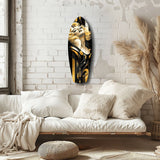 Golden Marilyn Monroe Glass Wall Art