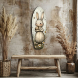 Cute Rabbit Glass Wall Art