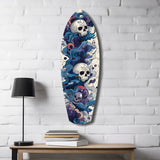 Midnight Skull Nocturnal Shadows Glass Wall Art