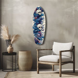 Midnight Skull Nocturnal Shadows Glass Wall Art