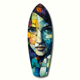 Fragmented Beauty Glass Wall Art