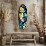 Fragmented Beauty Glass Wall Art