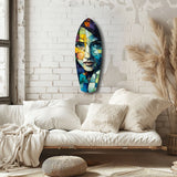 Fragmented Beauty Glass Wall Art