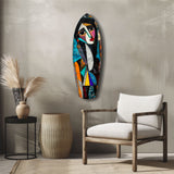 Cubist Muse Glass Wall Art