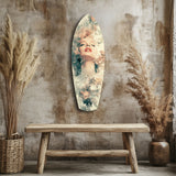 Floral Madonna Glass Wall Art