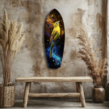 Yellow Bird Glass Wall Art