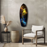 Yellow Bird Glass Wall Art