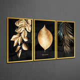 Golden Mega Glass Wall Art