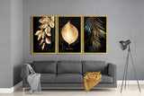 Golden Mega Glass Wall Art