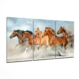 Horses Mega Glass Wall Art