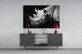 Rhino Glass Wall Art