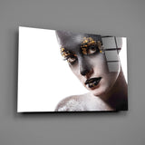 Female Portrait 34 Glass Wall Art