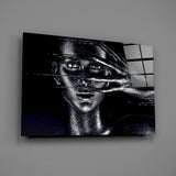 Female Portrait 36 Glass Wall Art