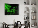 Green Smoke Glass Wall Art