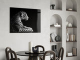 Leopard Glass Wall Art