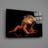 Komodo Dragon Glass Wall Art