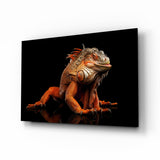 Komodo Drache Glasbild