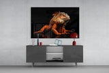 Komodo Dragon Glass Wall Art