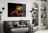 Komodo Dragon Glass Wall Art