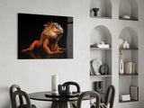 Komodo Dragon Glass Wall Art