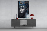 Woman Portrait 38 Glass Wall Art