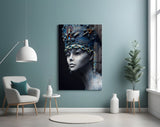 Woman Portrait 38 Glass Wall Art