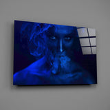 Smoke and Woman Glass Wall Art