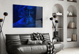 Smoke and Woman Glass Wall Art