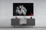 Lion Glass Wall Art