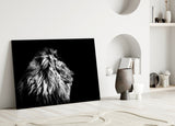 Lion Glass Wall Art