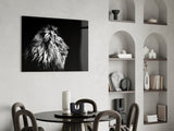 Lion Glass Wall Art