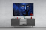 Woman Portrait 43 Glass Wall Art