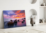 Sunset at Sea Glass Wall Art