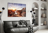 Canyon and Sunset Glass Wall Art