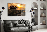 Ship Wreck Glass Wall Art