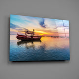 Boat Glass Wall Art