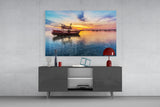 Boat Glass Wall Art