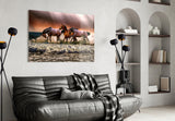 Horses Glass Wall Art