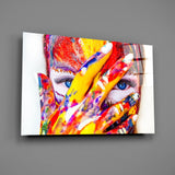 Woman Portrait Glass Wall Art