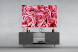 Pink Rose Glass Wall Art