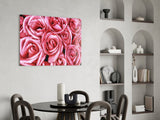 Pink Rose Glass Wall Art