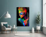 Woman Portrait Glass Wall Art