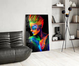 Woman Portrait Glass Wall Art