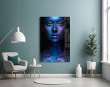 Woman Portrait Glass Wall Art